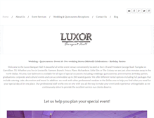 Tablet Screenshot of luxorhalldallas.com